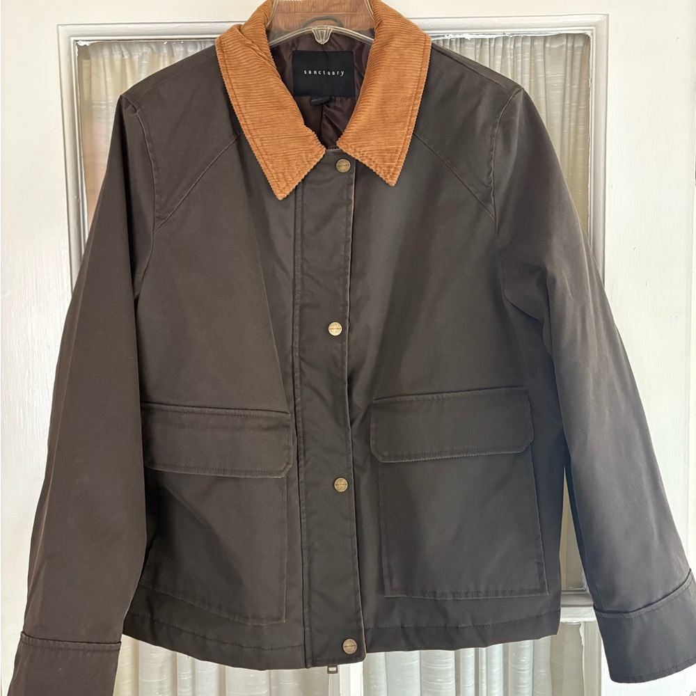 NWT Sanctuary Brown Barn Jacket, Size Large